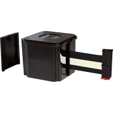 Accuform WALL MOUNT RETRACTABLE BELT TAPE PRT416BKWT PRT416BKWT
